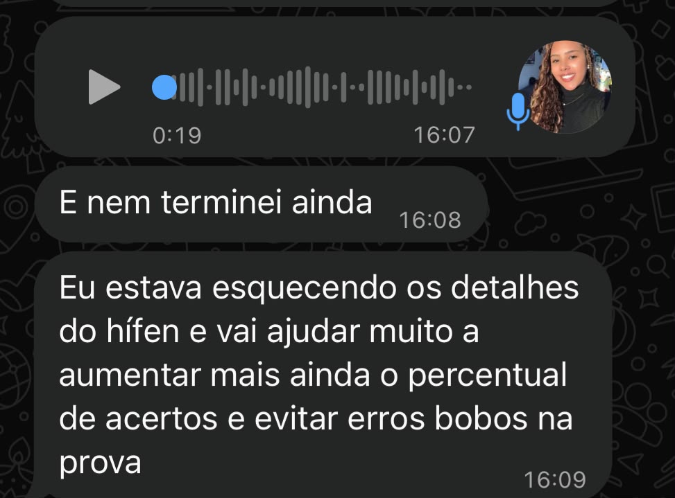 Depoimento de aluna sobre material de Marcos Brito para a reta final de concursos policiais