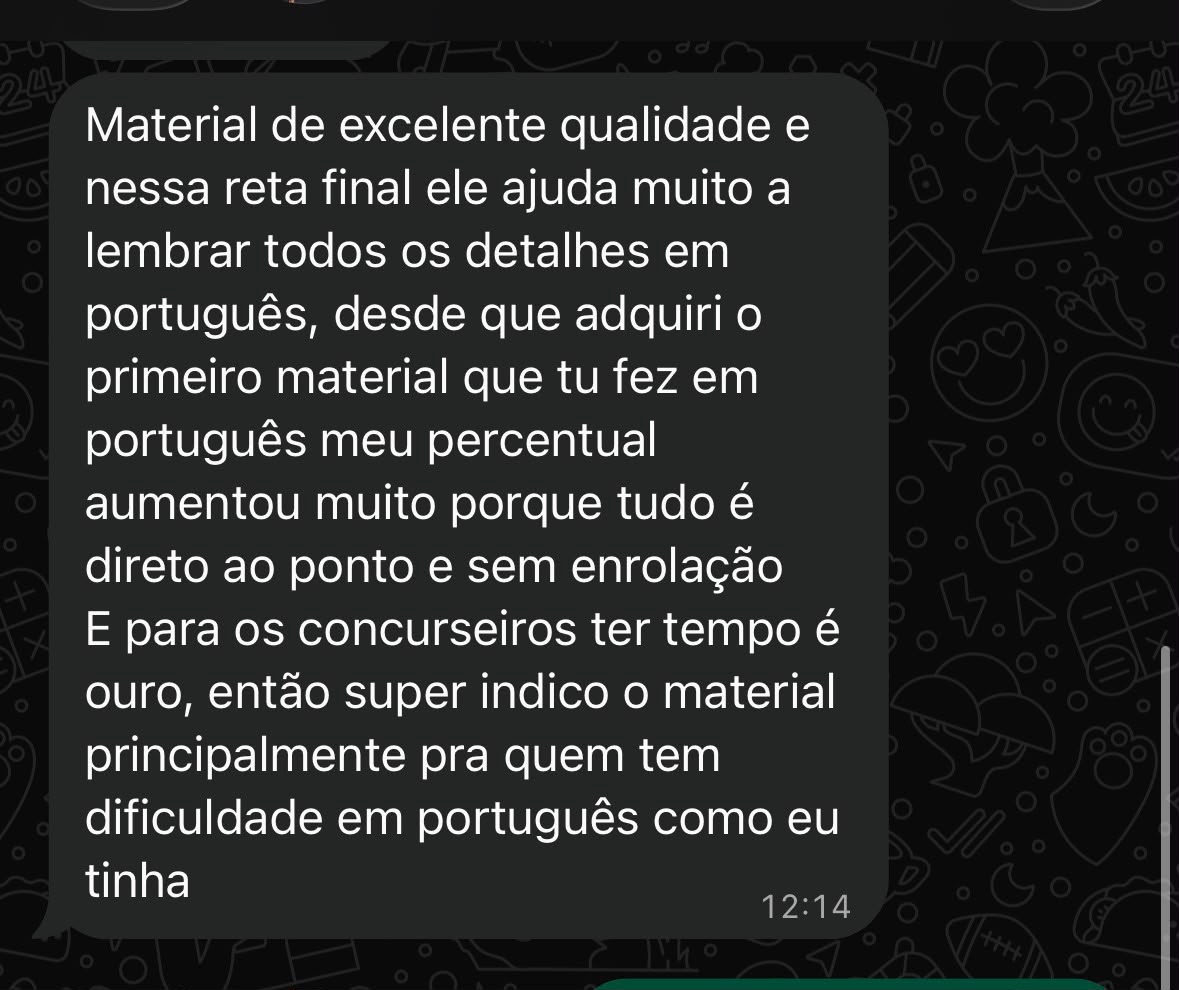 Depoimento: material de excelente qualidade, ajuda a lembrar os detalhes em português