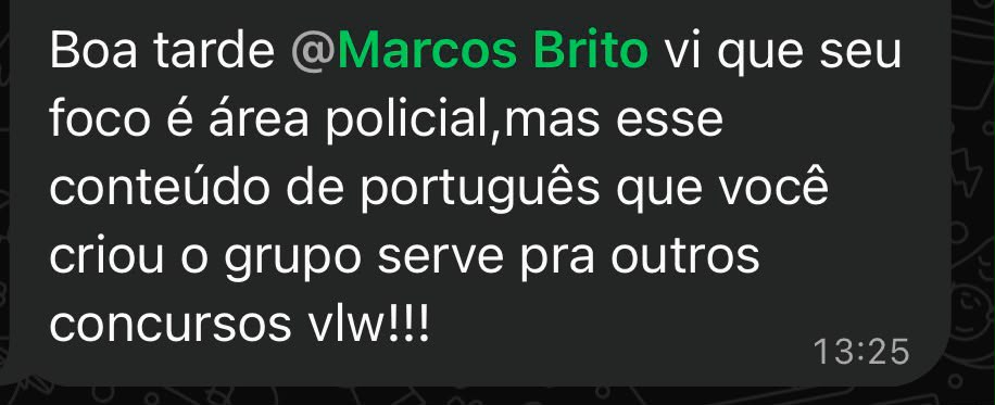 Depoimento: conteúdo de português serve pra outros concursos além da área policial